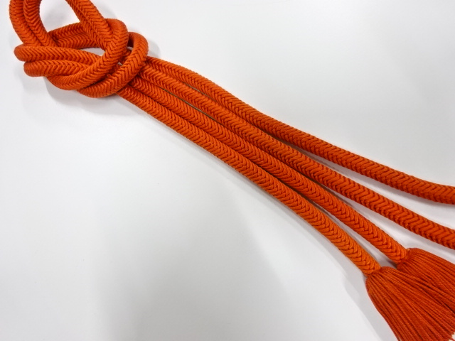 正絹　撚り房　手組帯締め